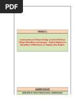 Construction of A Major Bridge at Ch:4+048 Near Village Khandheri at Jamnagar - Rajkot Highway To Khandheri-AIIMS Road, Ta.:Rajkot, Dist.:Rajkot
