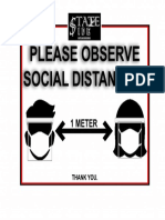 Observe Social Distancing
