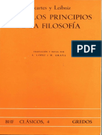 Descartes Et Leibniz, Sobre Los Principios de La Filosofía