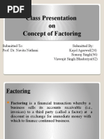 Class Presentation On Concept of Factoring