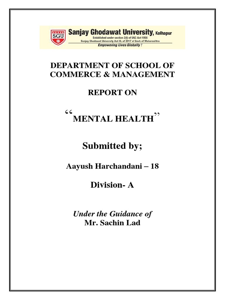 dissertation on mental health pdf