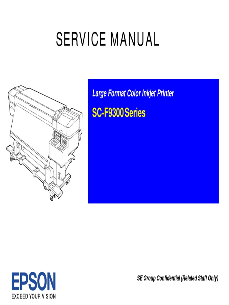 Service Manual: SC-F9300 Series | PDF | Printer (Computing.