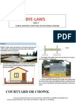 Bye-Laws: Plinth, Interior Courtyard, Recreational Ground