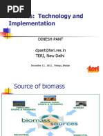 D2 Dinesh Pant Biomass Technology and Implementation