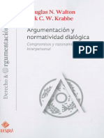 Douglas N. Walton, Eric C. W. Krabbe-Argumentación y Normatividad Dialógica Compressed