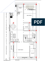 Proposed layout file of residential house
