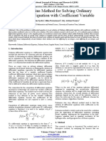 The Frobenius Method for Solving Ordinary Differential Equations with Variable Coefficients