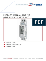 Product Manual For The Mini Industry Meter Miz: Installation Device Description Operation