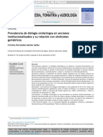 Relación Entre Dependencia Funcional y Severidad de La Disfagia en Pacientes Mayores Postrados