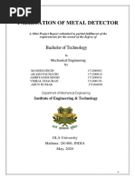 Mini Project, Fabrication of Metal Detector