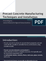 Precast Concrete Manufacturing Techniques and Installation