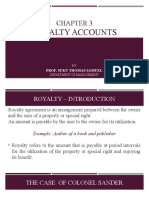 Chapter 3 Royalty Account