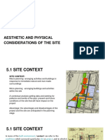 Aesthetics and Physical Consideration of The Site