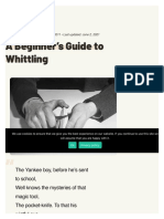 Learn the Basics of Whittling