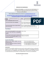 Visa Refusal: Admissions Tier 4 Questionnaire