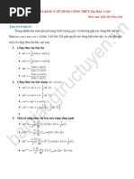 Công thức hạ bậc CAO