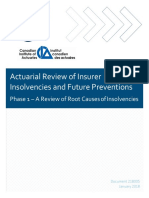 Actuarial Review Insurer Insolvencies