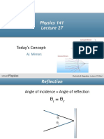 Physics 141: Today's Concept