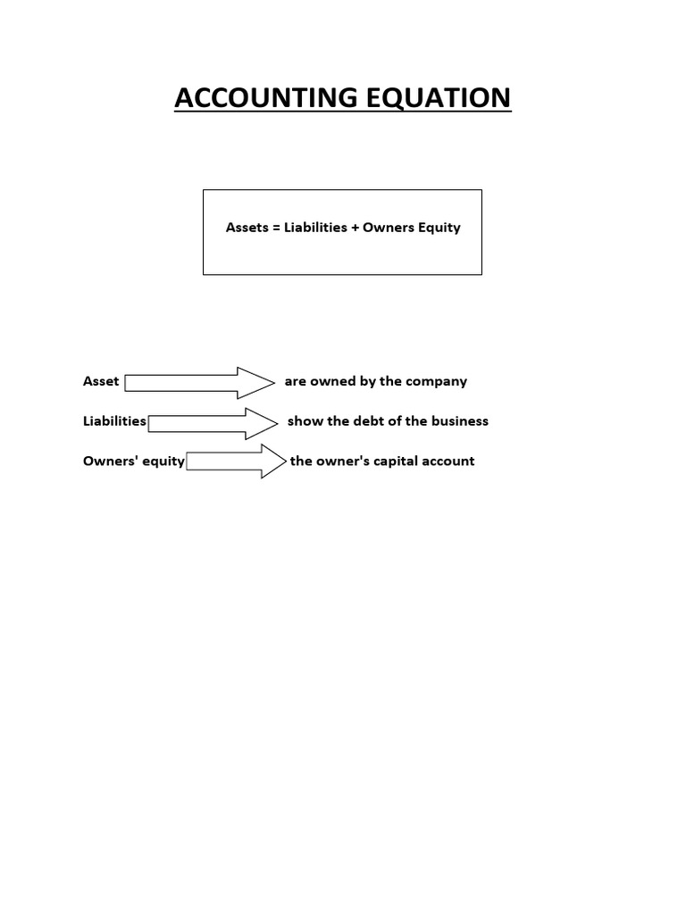 1-Accounting Equation | PDF | Debits And Credits | Equity (Finance)