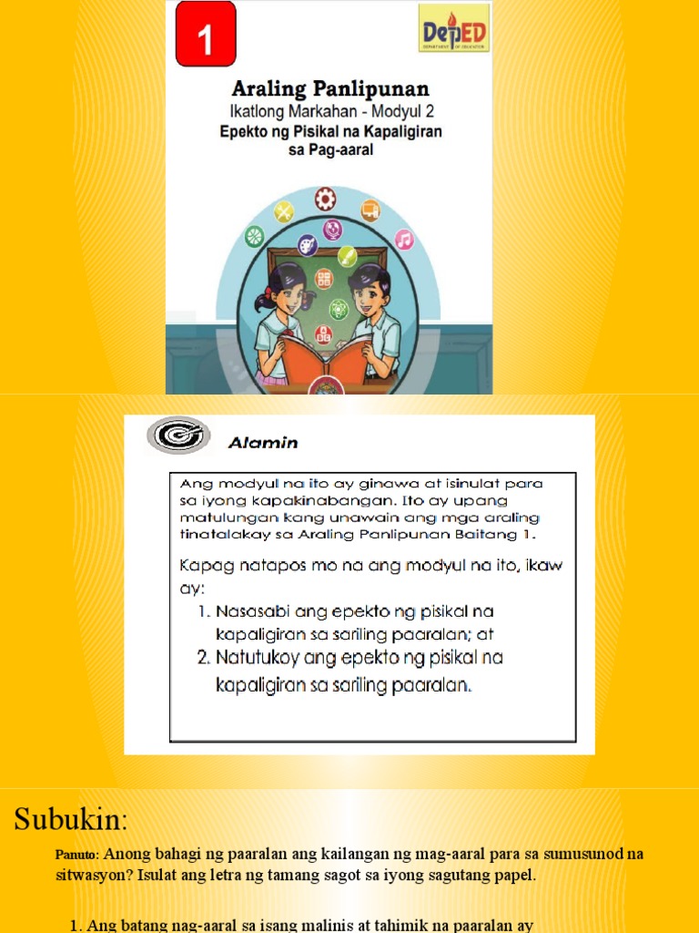 Online Class AP Q3 Modyul 2 | PDF