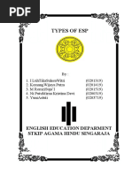 Revise !!!!! Types of Esp Grup 1