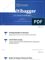 Multibagger: Topic: The Hunt For Multibaggers