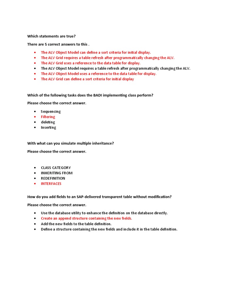Sap ABAP Dumps | PDF | Class (Computer Programming) | Subroutine