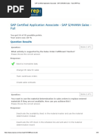 SAP Certified Application Associate - SAP S/4HANA Sales - Full