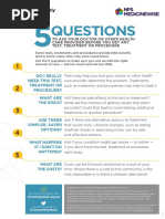 Questions: Do I Really Need This Test, Treatment or Procedure? What Are The Risks?