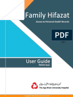 Family Hifazat Patient Portal - User Guide Mobile Apps