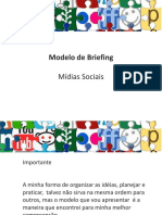 Modelo de Briefing Midias Sociais