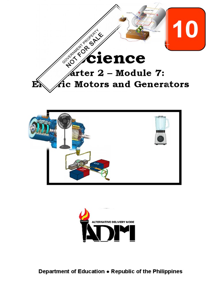 Science Quarter 2 Module 7 Electric Motors and Generators PDF