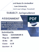 SUBJECT: Jurisprudence: Assignment