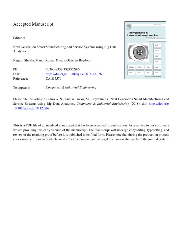 Big Data in Smart Manufacturing | PDF | Analytics | Big Data
