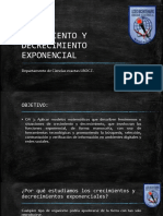 Crecimiento y Decrecimiento Exponencial-Función Exponencial