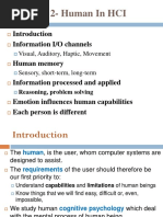 HCI - Chapter 2-Human in HCI