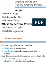 HCI - Chapter 5 - Interaction Design and HCI in SW Process