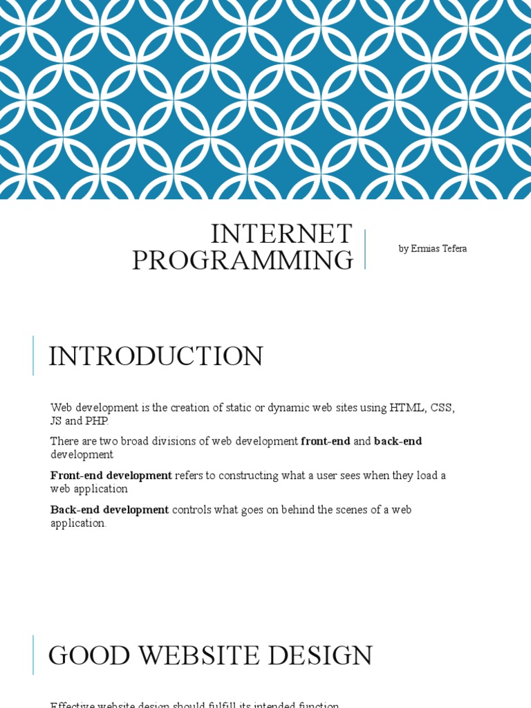 Internet Programming Slide New | PDF | Html Element | Websites
