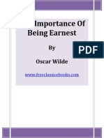 Printed The Importance of Being Earnest
