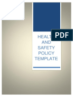 Health and Safety Policy Template