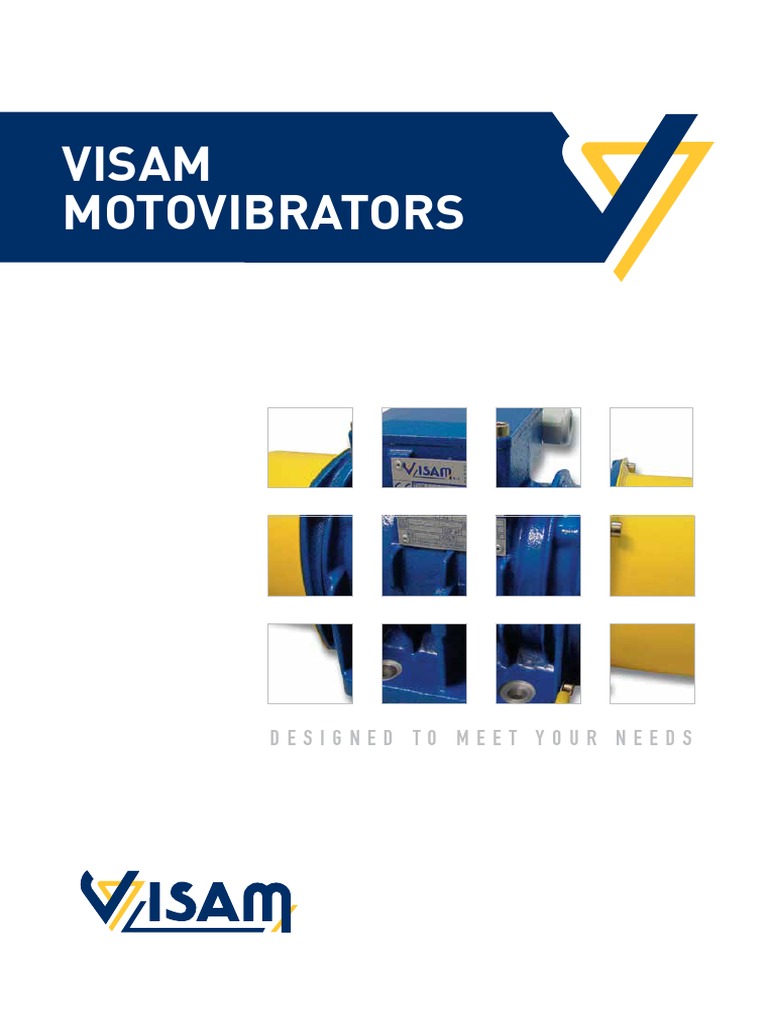 VISAM Motovibrators Overview | PDF | Electric Motor | Manufactured Goods