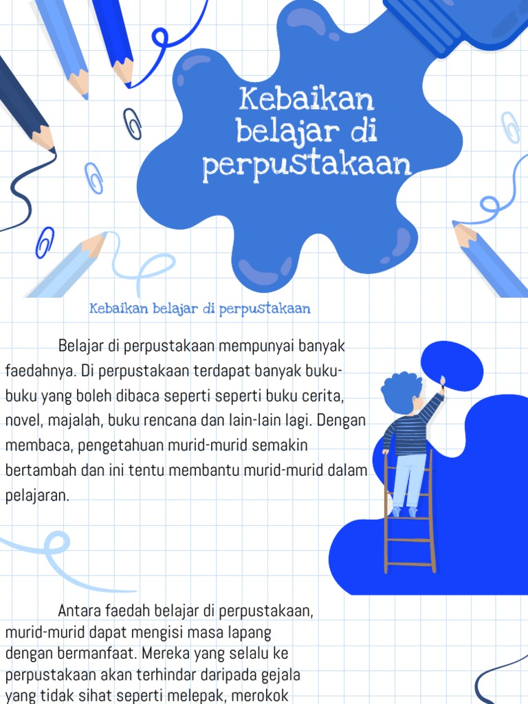 mahasiswa belajar di perpustakaan