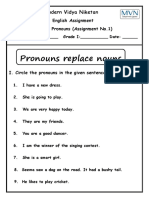 Pronoun Worksheet 1