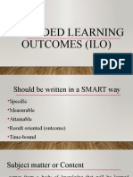 Intended Learning Outcome