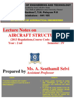 Aircraft Structures I: Lecture Notes On
