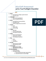 Head To Toe Preflight Checklist: Medical Self-Assessment