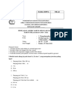 Soal - PAT - Kelas 2 - Tema 5 - Jam Ke 1