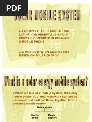 solar mobile system