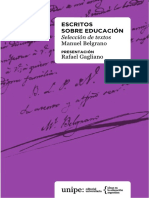 GAGLIANO R. Manuel Belgrano, Dilemas Del Pensamiento Educativo (Pág. 9 A 29)