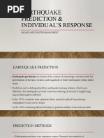 01-Earthquake Prediction & Individual's Response